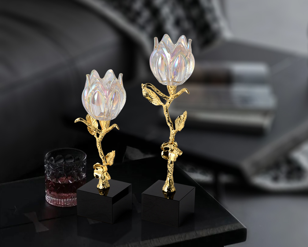 Creative Light Luxury Crystal Candlestick